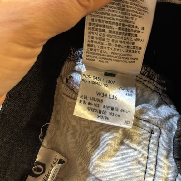 Levi's Black Skinny Jeans Classic Style size 34 - Picture 11 of 13